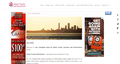 Desktop Screenshot of india-travel-information.com