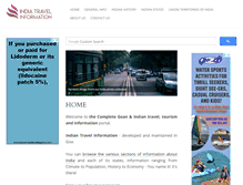 Tablet Screenshot of india-travel-information.com